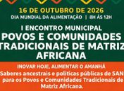 
No Dia Mundial da Alimentação vai ter muito Axé no prato e conversas à mesa. Sentiu o gostinho?
