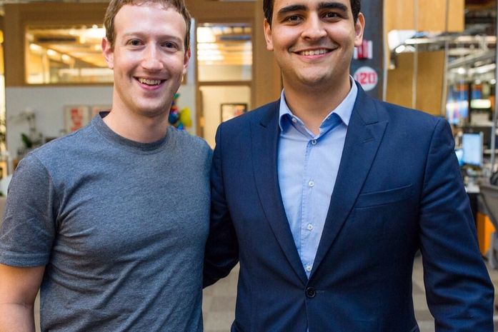 Mark Zuckerberg e o deputado alagoano JHC