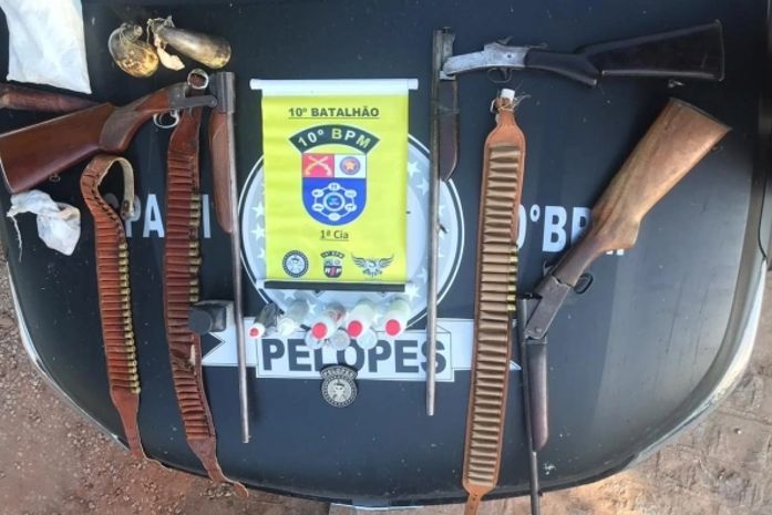 Polícia Militar apreende armas de fogo em Maceió e Palmeira dos Índios