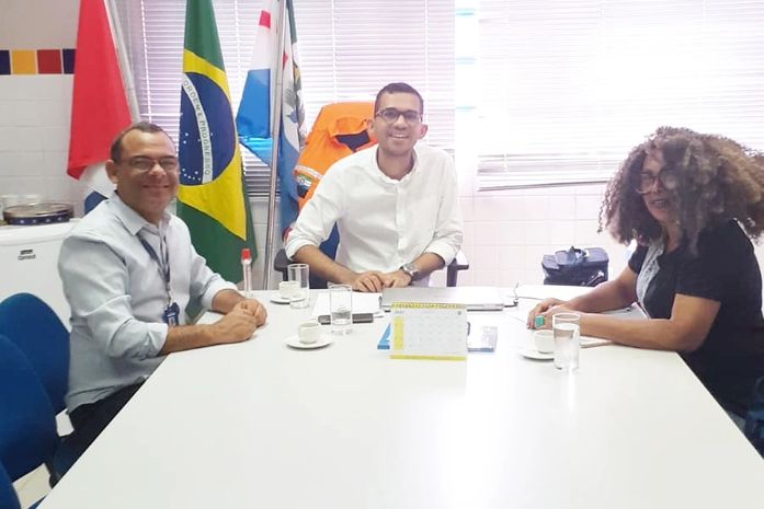 Essa ativista esteve em conversa com o secretário, Carlos Jorge. Foi uma boa conversa