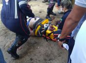 Acidente deixou motoqueiro gravemente ferido