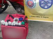 Droga apreendida.