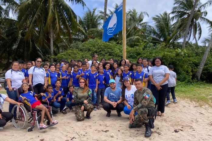 Turismo e Meio Ambiente promovem nova ação ambiental no Bandeira Azul