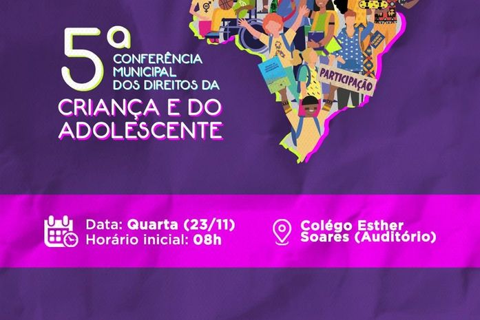 Conferência Municipal dos Direitos da Criança e Adolescente será realizada na próxima quarta feira (23), em São Miguel dos Campos