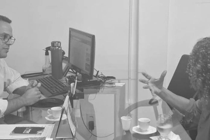 Esta ativista teve uma conversa agradável com Felipe Lins, secretário do gabinete civil, da Prefeitura de Maceió