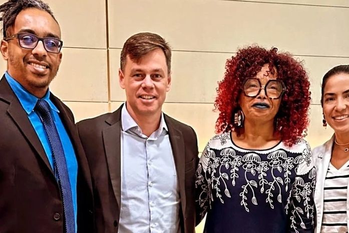 'É uma honra receber a sufragista e advogada Almerinda Farias Gama em nossa Casa'.- afirma Vagner Paes, presidente da OAB-Alagoas