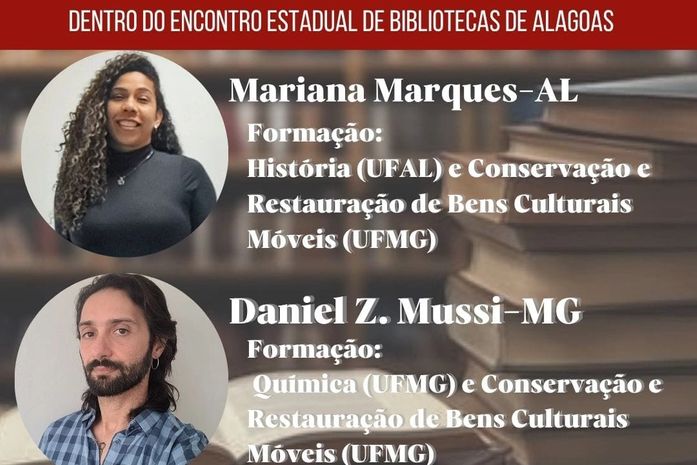 Aberta inscrições para a Oficina de conservação de acervo bibliográfico em Alagoas