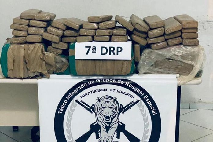 Polícia Civil apreende 80 kg de maconha em Penedo