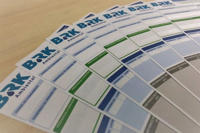 Conta de água da BRK Ambiental