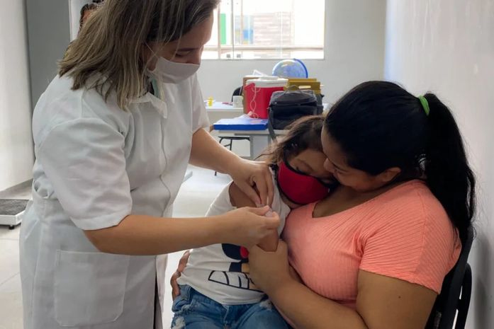 Combate à Covid-19: Pilar inicia vacinação de crianças nas escolas