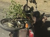 Colisão entre carro e moto deixa condutor ferido na AL-115
