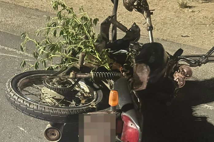 Colisão entre carro e moto deixa condutor ferido na AL-115
