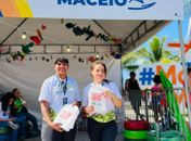 Cooperativas de Reciclagem coletam mais de 4 mil garrafas PET durante evento esportivo na orla
