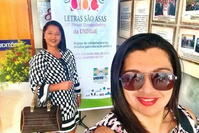 Secretaria da Educação de São José da Laje participa do 10º Fórum Estadual da UNDIME