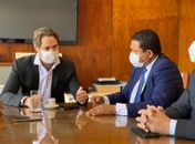 Júlio Cezar se reúne com Renan Calheiros e Pedro Vilela e garante emendas para Palmeira em 2022