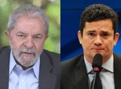 Ex-presidente Lula (à esq.) e juiz Sérgio Moro (à dir.)