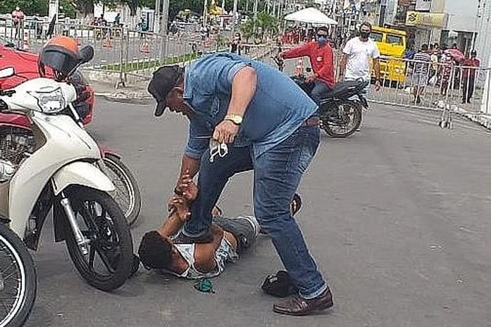 PM reformado agrediu jovem no Centro de União dos Palmares