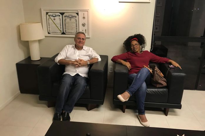 Projeto que torna LEI o Fundo da Igualdade Racial, em Alagoas, é um dos temas de discussão, entre a ativista Arísia Barros e o Senador Renan Calheiros.