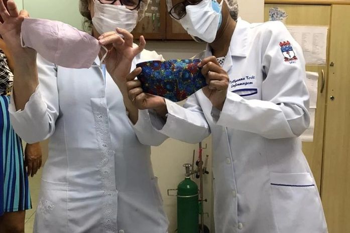 Empresa doa máscaras a usuários do Bloco I do PAM Salgadinho