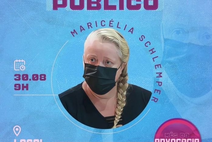 OAB realiza desagravo público em favor da advogada Maricélia Schlemper, vítima de ataque no Fórum de Maceió