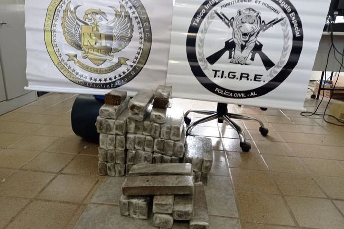 PC apreende 40kg de maconha em residência no bairro Cidade Universitária, em Maceió
