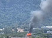Incêndio no Projac afeta cidade cenográfica da novela Dona de Mim, da Globo