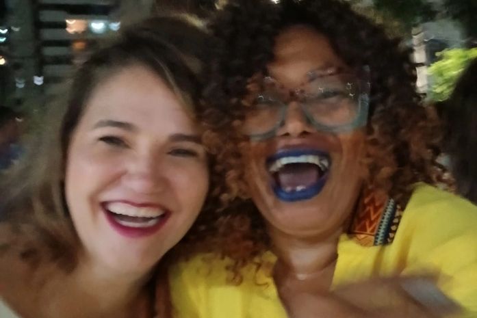 Precisamos de vozes conscientes e inteligentes. Você é muita necessária.- disse Carla Azevedo a esta ativista