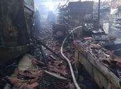 Fogo destruiu mercadinho em Arapiraca