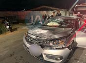 Colisão entre moto e carro deixa condutor ferido em Arapiraca