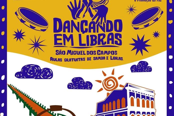 Projeto "Dançando em Libras" inicia módulo de samba em São Miguel dos Campos com inscrições abertas