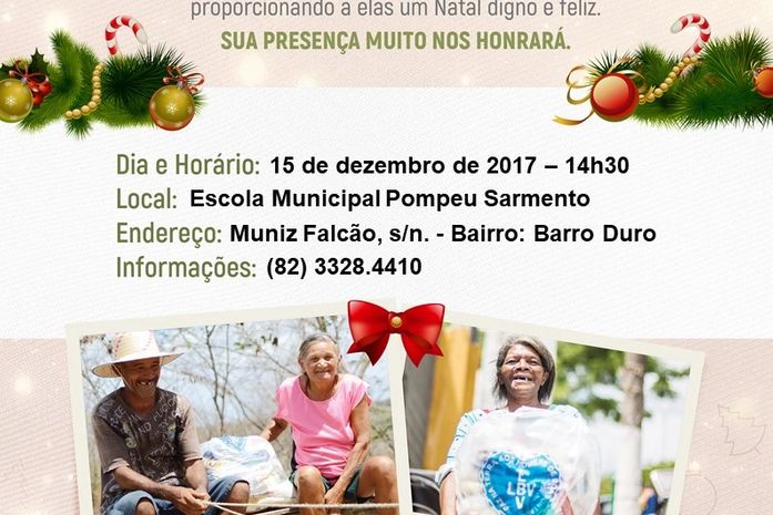 LBV entrega cestas de alimentos em Maceió e no Sertão Alagoano