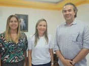 Fernanda Cavalcante entre os representantes do  Instituto ADM TEC 