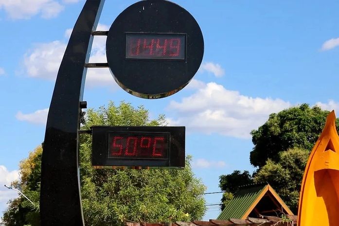 Termômetro marcou 50 graus na tarde desta terça (14) em Pão de Açúcar Sertão de Alagoas