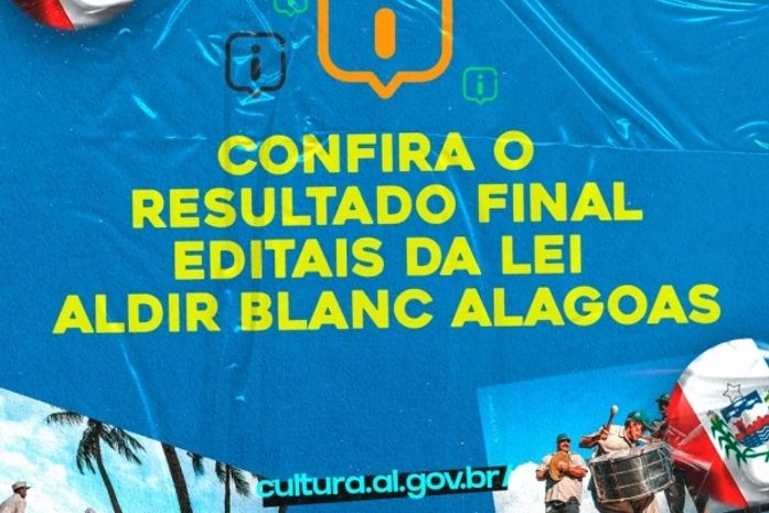 Secult divulga resultado final de cinco editais da Lei Aldir Blanc