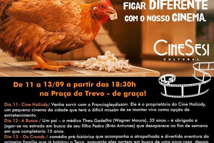 Cine Sesi exibe filmes gratuitos em Atalaia