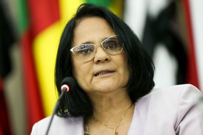 A ministra da Mulher, da Família e dos Direitos Humanos, Damares Alves.