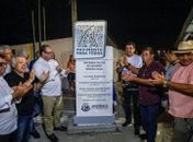 Moradores da Brasiliana agradecem ao prefeito Luciano pela pavimentação de 21 ruas no bairro