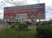 Através de novos outdoors, Prefeitura deseja boas festas aos miguelenses