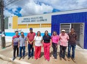 Prefeita Tia Júlia realiza visita técnica a obras no CEI Jane Sampaio e na Escola Municipal Deputado José Sampaio