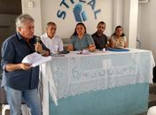 José Rocha (aposentado) Eduardo Sarmento (diretor financeiro) Zilneide Lages (Presidente do STPLAL) Hilder Rafael (contador) Maria Luiza (Vice Presidente/Aposentada)