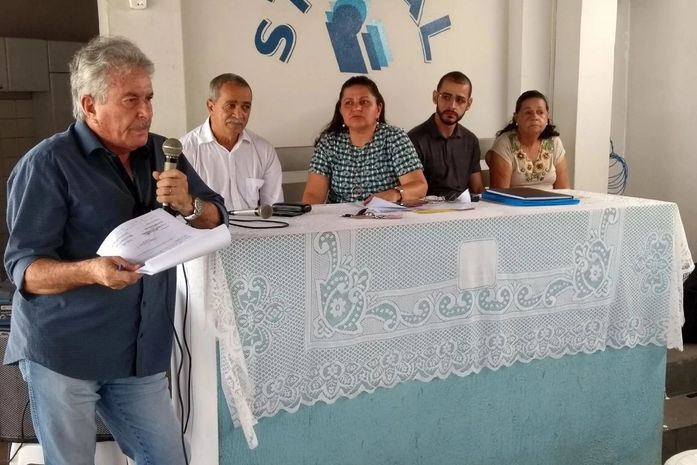 José Rocha (aposentado) Eduardo Sarmento (diretor financeiro) Zilneide Lages (Presidente do STPLAL) Hilder Rafael (contador) Maria Luiza (Vice Presidente/Aposentada)