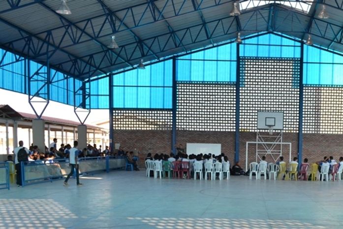 Quadra da Escola Estadual Marcos Antônio, no Benedito Bentes