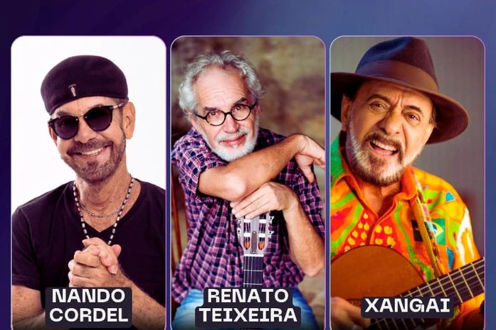 Renato Teixeira, Xangai e Nando Cordel fazem show inédito em Maceió