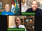 Em live, Cabo Bebeto, Eduardo Bolsonaro e Ubirantan Sanderson falam sobre política e o Aliança pelo Brasil