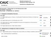 Na lista do Cauc Arapiraca está impedida de receber recursos federais