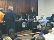 Antônio Maciel depóes no Fórum de Maceió