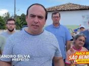 Junqueiro: prefeito Leandro Silva, anuncia obra da tão sonhada praça do Povoado São Benedito