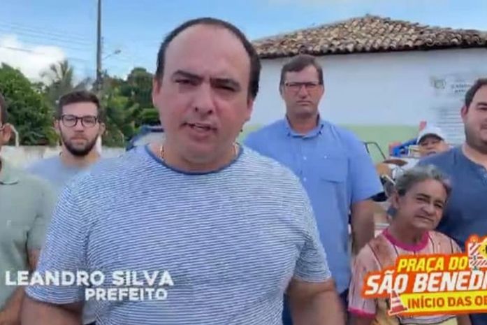 Junqueiro: prefeito Leandro Silva, anuncia obra da tão sonhada praça do Povoado São Benedito