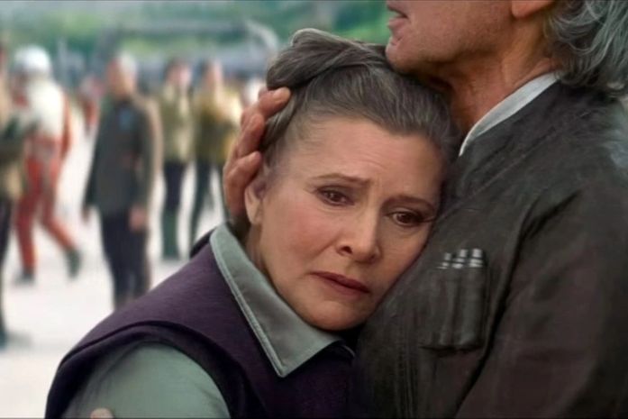Carrie Fisher em O Despertar da Força
