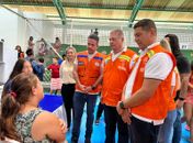Prefeito George Clemente recebe governador Paulo Dantas e visitam vítimas das fortes chuvas